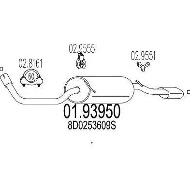 Глушник MTS 01.93950