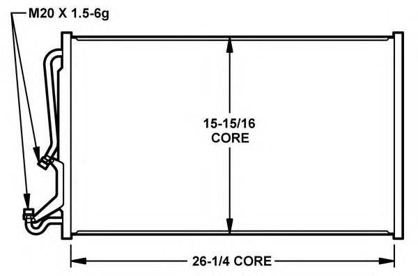 Радиатор кондиционера NRF 35155