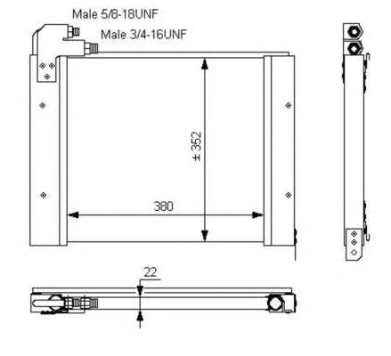Радиатор кондиционера NRF 35794