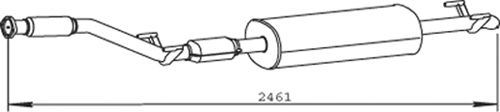 Глушитель DINEX 56318