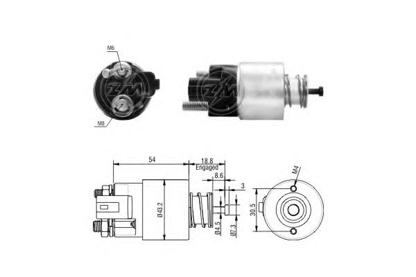 Втягивающее реле ERA ZM391
