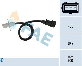 Датчик положения коленвала, распредвала FAE 79003