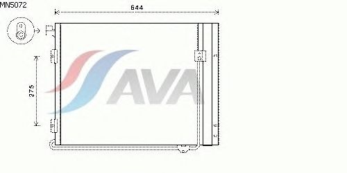 Радиатор кондиционера AVA QUALITY COOLING MN5072