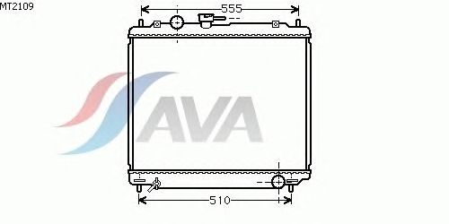Радиатор, охлаждение двигателя AVA QUALITY COOLING MT2109