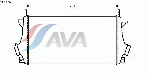 Интеркулер AVA QUALITY COOLING OL4476