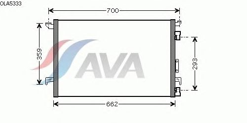 Радиатор кондиционера AVA QUALITY COOLING OLA5333
