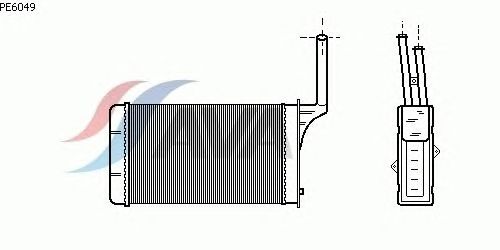 Радиатор отопителя AVA QUALITY COOLING PE6049