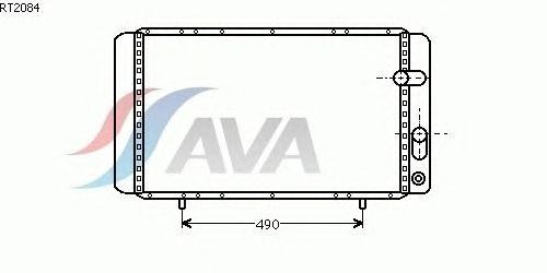Радиатор, охлаждение двигателя AVA QUALITY COOLING RT2084