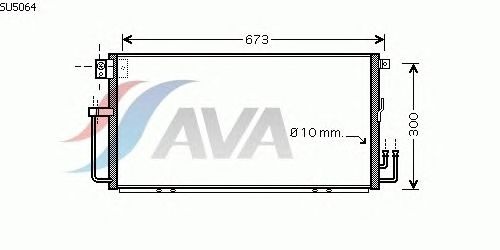 Радиатор кондиционера AVA QUALITY COOLING SU5064