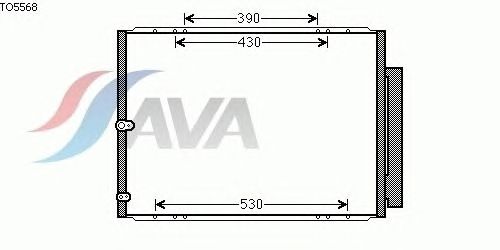 Радиатор кондиционера AVA QUALITY COOLING TO5568