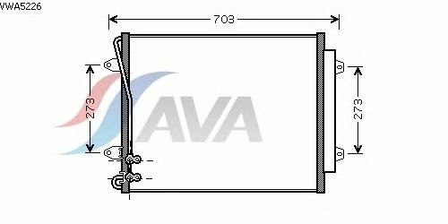 Радиатор кондиционера AVA QUALITY COOLING VWA5226