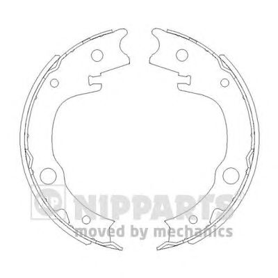 Тормозные колодки ручника NIPPARTS N3502086