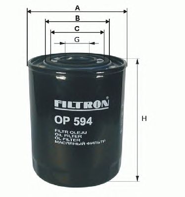 Масляний фільтр FILTRON OP594/1
