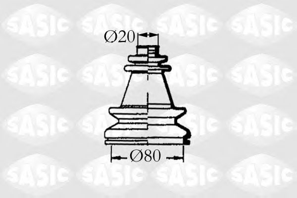 Комплект пыльника ШРУСа SASIC 4003454