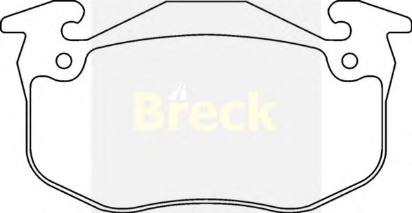Тормозные колодки BRECK 20634 00 702 00