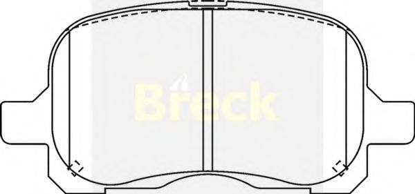 Тормозные колодки BRECK 23294 00 701 00