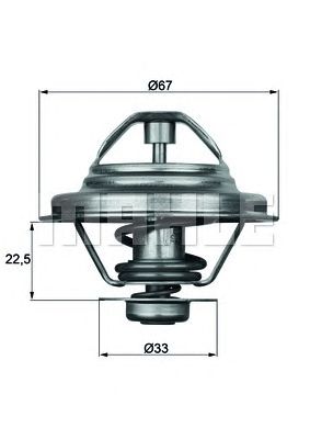 Термостат MAHLE ORIGINAL TX 24 87D