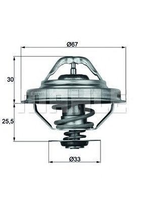 Термостат MAHLE ORIGINAL TX 28 88D