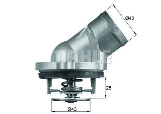 Термостат MAHLE ORIGINAL TI 45 87D
