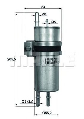 Топливный фильтр MAHLE KLH 11