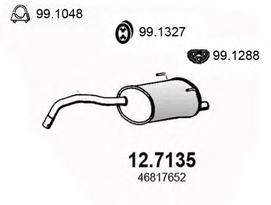 Глушитель ASSO 12.7135