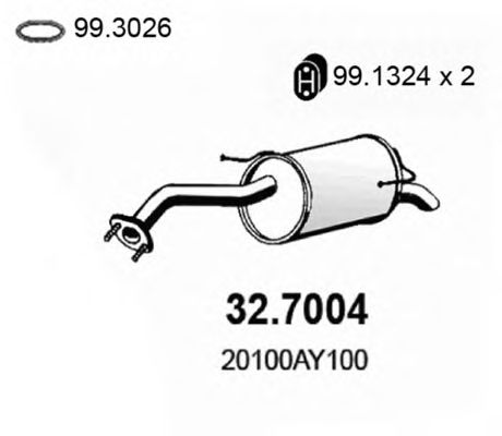 Глушитель ASSO 32.7004
