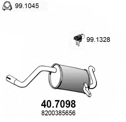 Глушник ASSO 40.7098