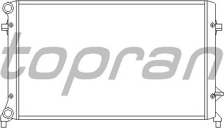 Радиатор, охлаждение двигателя TOPRAN 112 223