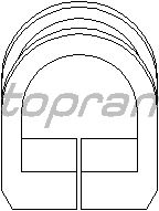 Сайлентблок рулевого механизма TOPRAN 102 803