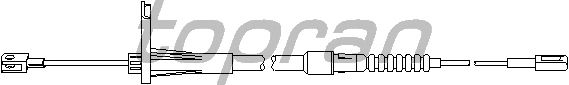 Трос, тормозной механизм рабочей тормозной системы TOPRAN 401 653