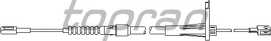 Трос, тормозной механизм рабочей тормозной системы TOPRAN 401 654