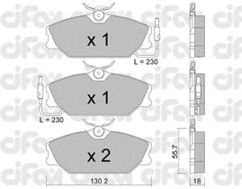 Тормозные колодки CIFAM 822-142-1