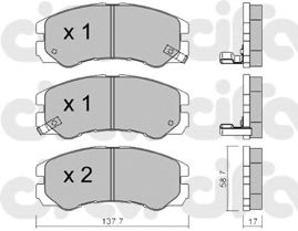 Тормозные колодки CIFAM 822-357-0