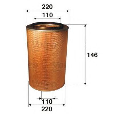 Воздушный фильтр VALEO 585646