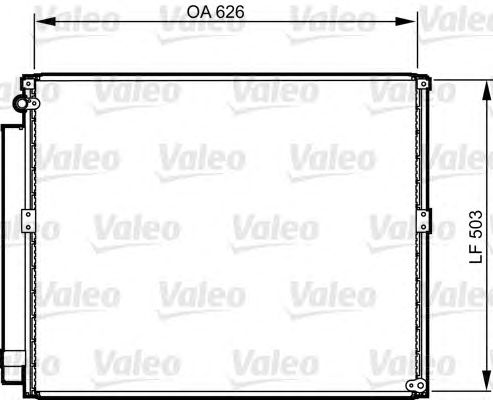 Радіатор кондиціонера VALEO 814236