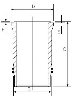 Гильза цилиндра GOETZE ENGINE 14-450030-00