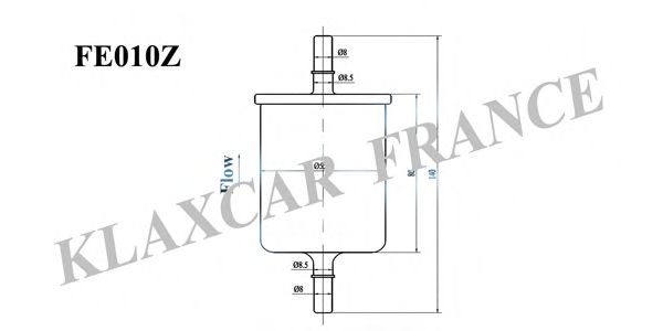 Топливный фильтр KLAXCAR FRANCE FE010z