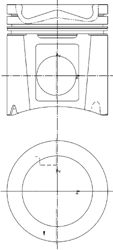 Поршень KOLBENSCHMIDT 99948600