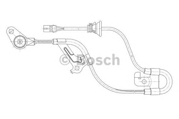 Датчик вращения колеса BOSCH 0 265 006 668