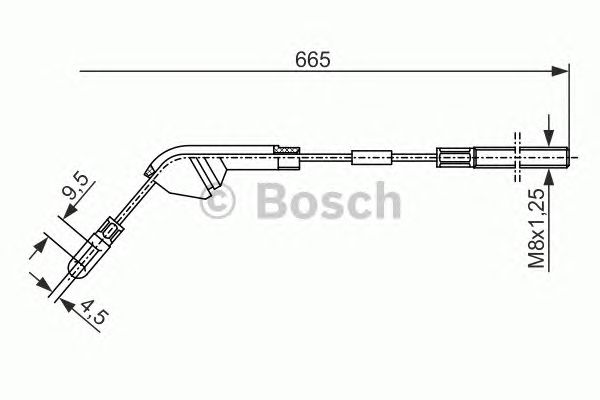 Трос ручника BOSCH 1 987 477 142