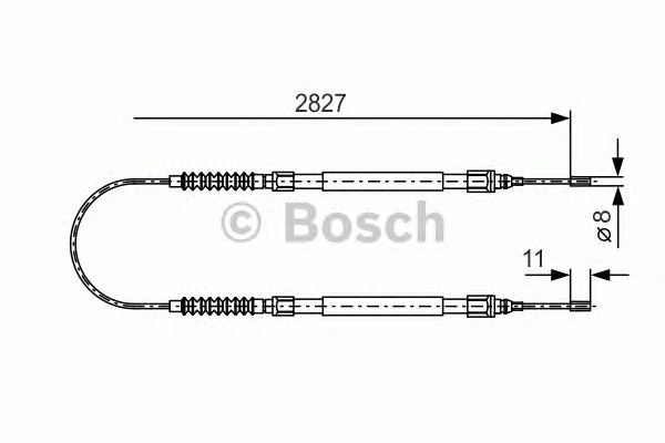 Трос ручника BOSCH 1 987 477 263