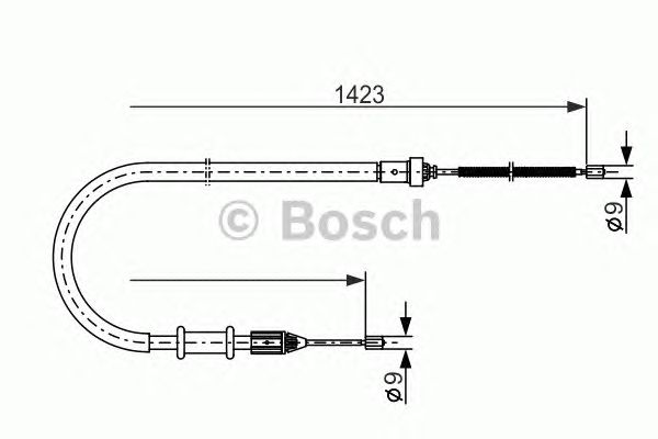 Трос ручника BOSCH 1 987 477 632