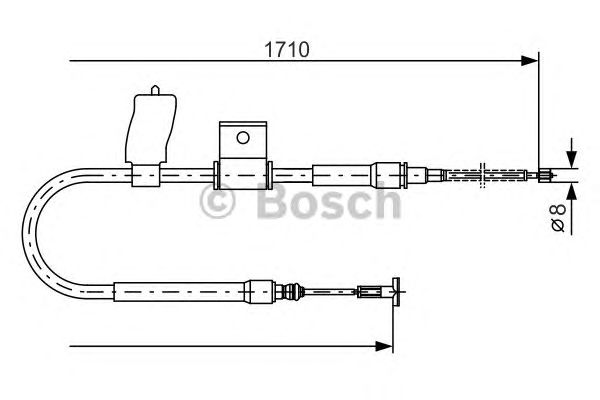Трос ручника BOSCH 1 987 477 830