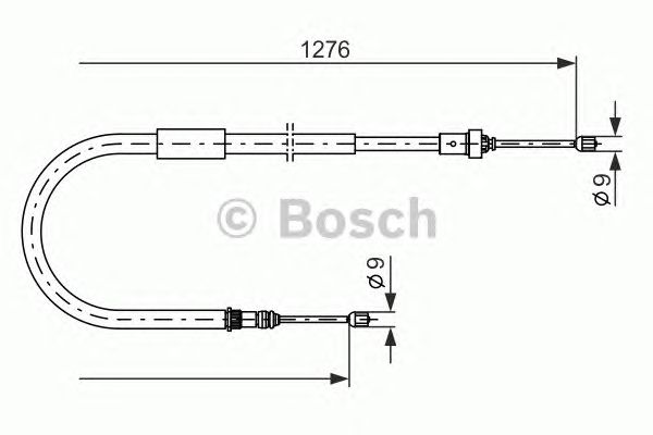 Трос ручника BOSCH 1 987 477 938