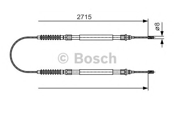 Трос ручника BOSCH 1 987 482 003