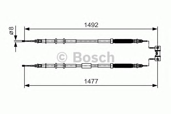Трос ручника BOSCH 1 987 482 038