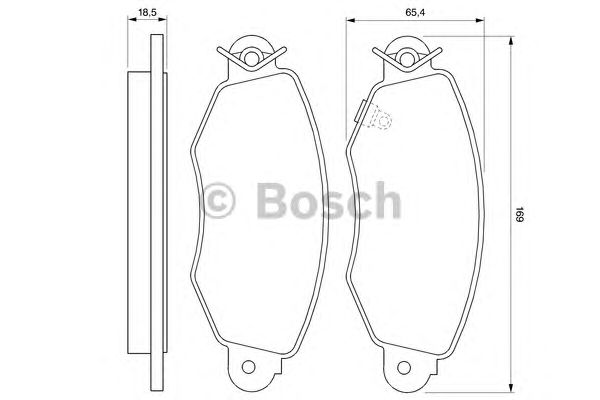 Тормозные колодки BOSCH 0 986 424 691