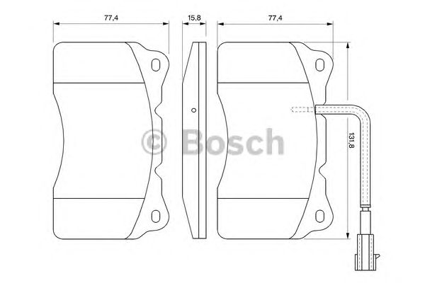 Тормозные колодки BOSCH 0 986 494 131