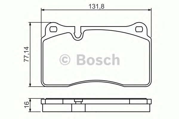 Тормозные колодки BOSCH 0 986 494 207