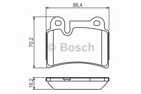 Тормозные колодки BOSCH 0 986 494 210